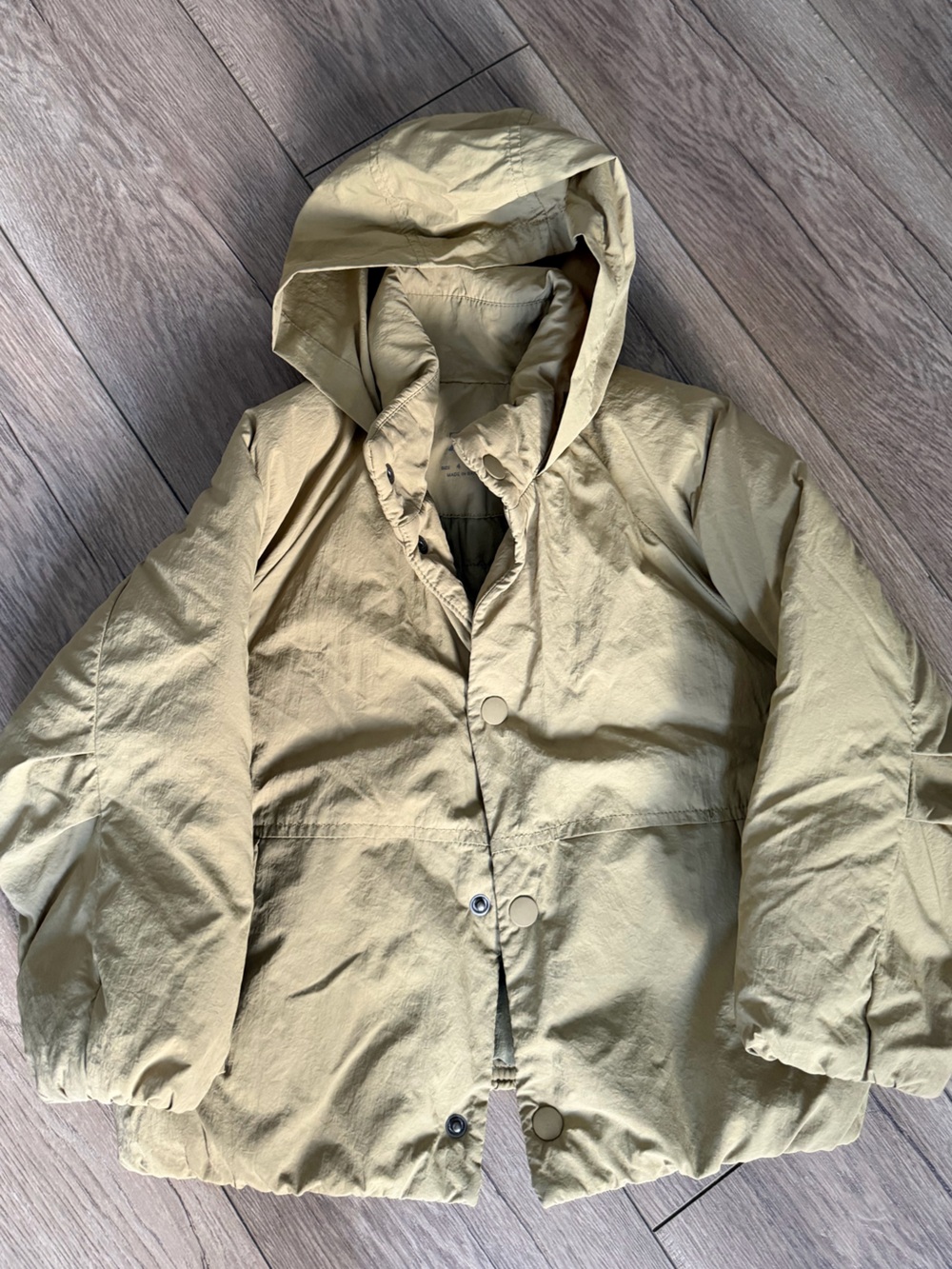 Beige Zara kids' puffer jacket size 4